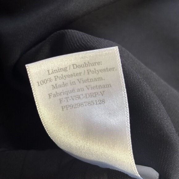 Everlane City Stripe V Neck Top Short Sleeve Pullover Black Shirt oversized - Picture 8 of 16